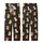 Sweet Style Enthusiasts' Charcoal Black Plush Caramel Bear Hearts Orange Flowers Seamless Pattern Kid Satin Pajamas Set - 3