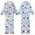Ocean Lovers' Cerulean Blue Sea Turtle Hand-Drawn Marine Life Chartreuse Green Seamless Pattern Kid Satin Pajamas Set - 1