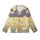 Cat Lovers' Adorable Illustrative Baby Kittens Ginger Grey White Playful Poses Yellow Orange Dreamy Circles Kid Satin Pajamas Set - 2