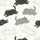 Cat Lovers' Whimsical Fluffy Happy Cats Sketchy Seamless Pattern Black White Grey Beige Distressed Satin Short-Sleeve Pajamas Set - 4