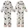 Cat Lovers' Whimsical Hand-Drawn Black Doodle Cats Soft Cream Seamless Pattern, Stars, Fishbones, Yarn, Meow Purr Kid Satin Pajamas Set - 1