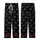 Cat Lovers' Playful Cartoon Cat Face Silhouette Seamless Pattern Black White Lavender Accents Illustrative Vector Art Kid Satin Pajamas Set - 3