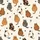 Cat Lovers' Whimsical Hand-Drawn Plump Tabby Tortoiseshell Cats Pattern Creamy Off-White Satin Short-Sleeve Pajamas Set - 4