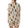 Cat Lovers' Whimsical Hand-Drawn Plump Tabby Tortoiseshell Cats Pattern Creamy Off-White Satin Short-Sleeve Pajamas Set - 3