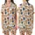 Pet Lovers' Whimsical White Orange Tan Brown Slate Blue Cartoon Cat Dog Seamless Pattern Satin Short-Sleeve Pajamas Set - 1