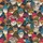 Animal Lovers' All-Over Whimsical Winter Cats Foxes Owls Colorful Knitted Beanie Pattern Kid Satin Pajamas Set - 4