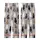 Cat Lovers' Artistic Feline Friends From Behind Repeat Pattern Muted Lavender-Grey Multi-Tone Furs Kid Satin Pajamas Set - 3