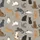 Cat Lovers' Illustrative Semi-Realistic Scattered Domestic Cat Natural Fur Greige-Taupe Pattern Kid Satin Pajamas Set - 4