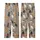 Cat Lovers' Illustrative Semi-Realistic Scattered Domestic Cat Natural Fur Greige-Taupe Pattern Kid Satin Pajamas Set - 3