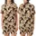 Whimsical Style Fans' Adorable Cream Brown Owl Face Seamless Pattern Plush Flat Cartoon Style Satin Short-Sleeve Pajamas Set - 1