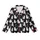 Cat Lovers' Whimsical Black White Grey Cartoon Cats Seamless Playful Pattern Kid Satin Pajamas Set - 2