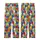 Cat Lovers' Whimsical Cartoon Cat Doodle Pattern in Vibrant Multi-Color with Stars and Paw Prints Kid Satin Pajamas Set - 3