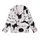 Cat Lover's Whimsical Black Cats Seamless Pattern: Playful Kittens, Butterfly & 'Meow' Text Kid Satin Pajamas Set - 2