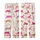 Whimsical Style Lovers' Stylized Jungle Creatures Repeat Pattern with Pastel Pink Magenta Camel Brown Gold & Dark Brown Line Art Kid Satin Pajamas Set - 3