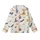 Whimsical Halloween Enthusiasts' Cream Orange Indigo Jack-o'-Lantern Ghost Bat Sweet Treats Pattern Kid Satin Pajamas Set - 2
