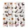 Dachshund Lovers' Whimsical Halloween Dachshund Costumes Pattern with Skeletons, Witches, Bats, Pumpkins, & Ghosts in Orange, Purple, Green Kid Satin Pajamas Set - 3