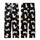 Cat Lovers' Charming Hand-Drawn Tan White Striped Cartoon Cats Pink Hearts Pattern Kid Satin Pajamas Set - 3