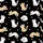 Cat Lovers' Charming Hand-Drawn Tan White Striped Cartoon Cats Pink Hearts Pattern Kid Satin Pajamas Set - 4