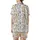 Cat Lovers' Kawaii Cartoon Cats All Over Print White Tan Grey Orange Brown Playful Pattern Satin Short-Sleeve Pajamas Set - 3