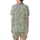 Cat Lovers' Whimsical Hand-Drawn Sketchy Cats Dark Brown Line Art Pale Sage Green Seamless Pattern Satin Short-Sleeve Pajamas Set - 3