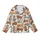 Cat Lovers' Whimsical Hand-Drawn Cartoon Cats Seamless Pattern: Ginger Orange, Caramel, Grey on Bright White Kid Satin Pajamas Set - 2