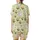 Cat Lovers' Whimsical Hand-Drawn White Chubby Cartoon Cats Pastel Yellow Seamless Pattern with Pink Tulips & Hearts Satin Short-Sleeve Pajamas Set - 3