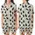 Cat Lovers' Minimalist Black Cat Silhouette Playful Poses Off-White Pale Lime Green Moon Star Pattern Satin Short-Sleeve Pajamas Set - 1
