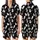 Cat Lovers' Cute Stylized Black White Grey Pastel Pink All-Over Cartoon Cat Pattern Satin Short-Sleeve Pajamas Set - 1