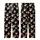 Cat Lovers' Realistic Calico Cat Faces Pattern Orange White Black Fur Vivid Green-Yellow Eyes Solid Black Background Kid Satin Pajamas Set - 3