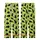 Cat Lovers' Playful Black Cat & Tiny Mouse Silhouette All-Over Vibrant Lime Green Design Kid Satin Pajamas Set - 3