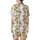 Corgi Lovers' Whimsical Ginger Orange Cream Corgi Stack Flat Art Forest Green Tartan Pattern Satin Short-Sleeve Pajamas Set - 3