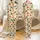 Women's Whimsical Dog Print 3-Pc Sleep Set: Festive Golden Retriever, Pug & Dachshunds Satin Pajamas Set - 1