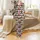 Highland Cow Family: Custom Christmas Heifer Pattern - Festive Holiday Loungewear Satin Pajamas Set - 2