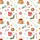 Family Holiday Sleep Set: Whimsical Pancakes, Hot Chocolate & Gingerbread Christmas Pattern Satin Pajamas Set - 4