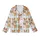 Corgi Lovers' Whimsical Ginger Orange Cream Corgi Stack Flat Art Forest Green Tartan Pattern Kid Satin Pajamas Set - 2