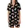Cat Lovers' Charming Hand-Drawn Tan White Striped Cartoon Cats Pink Hearts Pattern Satin Short-Sleeve Pajamas Set - 2