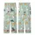 Cat Lovers' Playful Hand-Drawn Cartoon Cats Light Mint Green Pattern with White, Tabby, Calico, Charcoal Felines Kid Satin Pajamas Set - 3