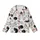 Cat Lovers' Whimsical Hand-Drawn Black and White Feline Pattern with Playful Cats, Yarn, and Fish Kid Satin Pajamas Set - 2