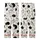 Cat Lovers' Whimsical Hand-Drawn Black and White Feline Pattern with Playful Cats, Yarn, and Fish Kid Satin Pajamas Set - 3