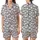 Cat Lovers' Charming White Cartoon Cats Black All-Over Playful Pattern Pink Noses Satin Short-Sleeve Pajamas Set - 1