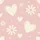 Soft Pink Cream Whimsical Hearts, Daisies, & Star Pattern Quilt Bedding Set - 5