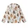 Cat Lovers' Whimsical Hand-Drawn Plump Tabby Tortoiseshell Cats Pattern Creamy Off-White Kid Satin Pajamas Set - 2