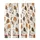 Cat Lovers' Whimsical Hand-Drawn Plump Tabby Tortoiseshell Cats Pattern Creamy Off-White Kid Satin Pajamas Set - 3