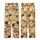 Pet Parents' Vintage Illustrative Dog Cat Faces Seamless Pattern Earthy Beige Ochre Kid Satin Pajamas Set - 3