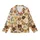 Pet Parents' Vintage Illustrative Dog Cat Faces Seamless Pattern Earthy Beige Ochre Kid Satin Pajamas Set - 2