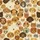 Pet Parents' Vintage Illustrative Dog Cat Faces Seamless Pattern Earthy Beige Ochre Kid Satin Pajamas Set - 4