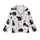 Cat Lovers' Whimsical Black and White Cartoon Cat All-Over Pattern with Playful Feline Poses and Simple Line Art Accents Kid Satin Pajamas Set - 2