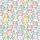 Cat Lovers' Cheerful Hand-Drawn Pastel Pink Blue Peach Cat Dense Pattern White Satin Pajamas Set - 4