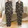Women's Golden Leopard & Jungle Foliage Print Satin Button-Up Cardigan & Pant Sleep Set Satin Pajamas Set - 1