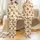 Whimsical Highland Cow Pajamas: Fluffy Baby Cows, Sunflowers & Rustic Accents Sleep Set Satin Pajamas Set - 1